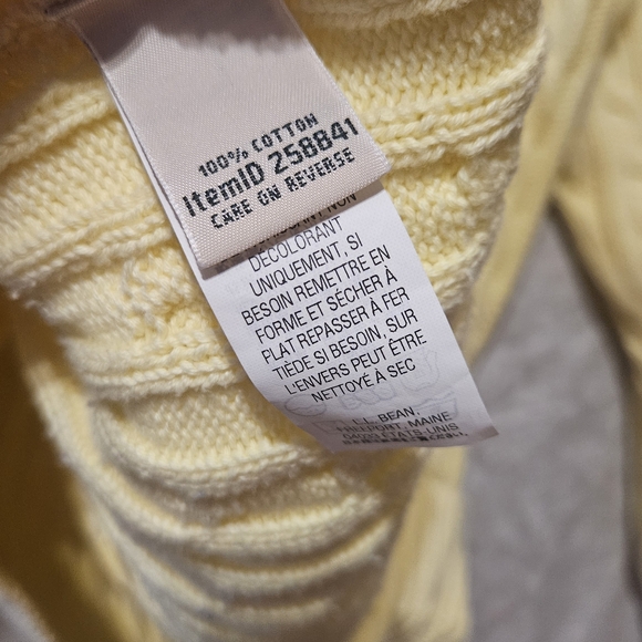 L.L. Bean Cable Knit Sweater Fisherman Core - Picture 6 of 6